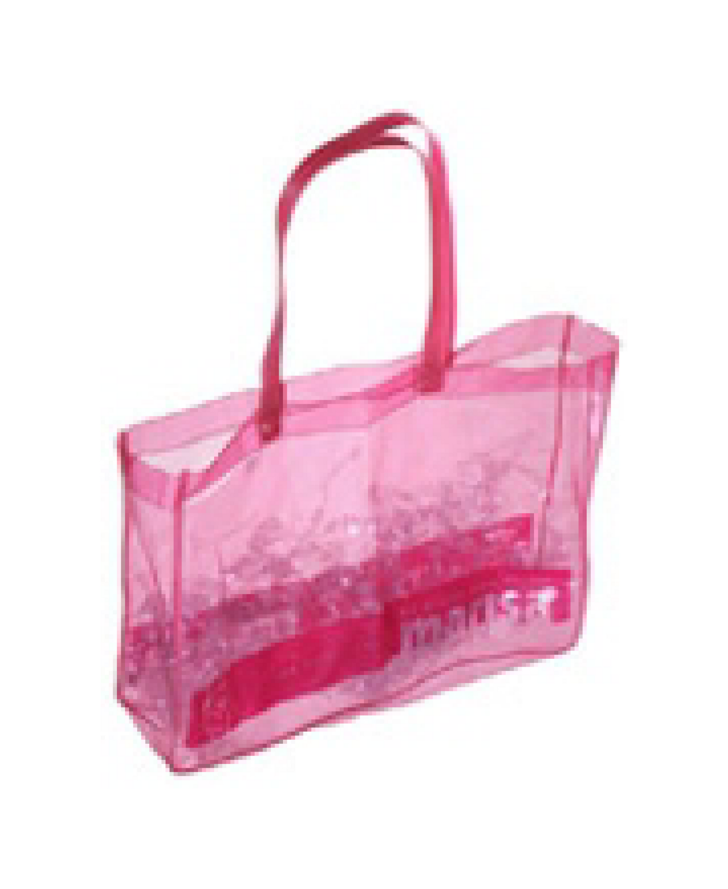 SACOLA PVC CRISTAL ROSA- 40x40x14cm | SP 78