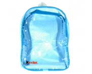MOCHILAS PVC CRISTAL AZUL | MO 20 (26x14x40cm)