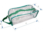 NECESSAIRE EM PVC CRISTAL | NE 16 (18x10x8cm)