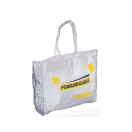 SACOLA PVC BRANCO- 44x36x14cm | SP 53