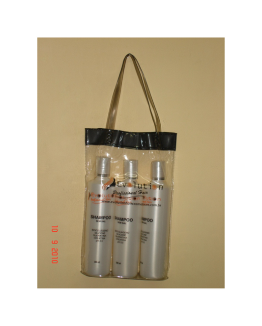 SACOLA PVC CRISTAL- 21x32x8cm | SP 55