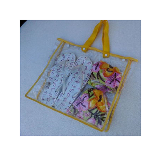 SACOLA PVC CRISTAL- 40x35x10cm | SP 17