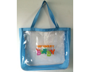 SACOLA PVC CRISTAL TECIDO | ST 08 (42x36x12cm)