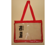 SACOLA PVC CRISTAL TECIDO | ST 10 (40x35x10cm)