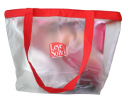SACOLA PVC CRISTAL TECIDO | ST 16 (45x36x12cm)