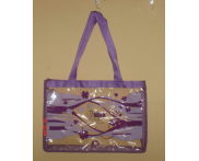 SACOLA PVC CRISTAL TECIDO | ST 21 (40x32x10cm)