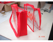SACOLA TECIDO NYLON E PVC CRISTAL | ST 20 (42x34x12cm)